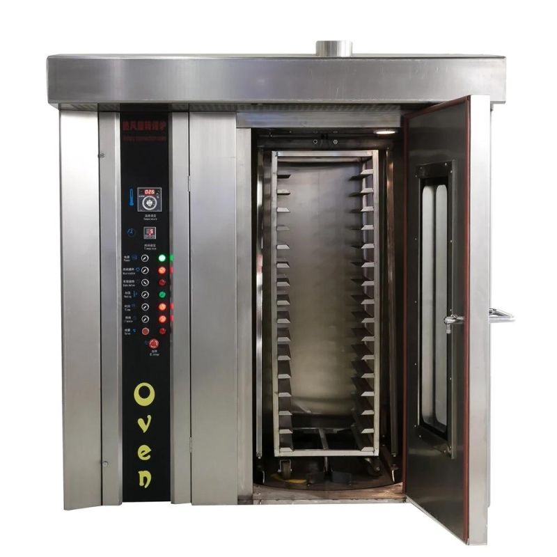 Commercial Electric Gas Diesel Oil Bread Baking Rotary Trolley Rack Tunnel Oven for Bakery Machine