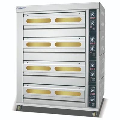 4 Decks 16 Trays Electric Stainless Steel Commercial Baking Oven