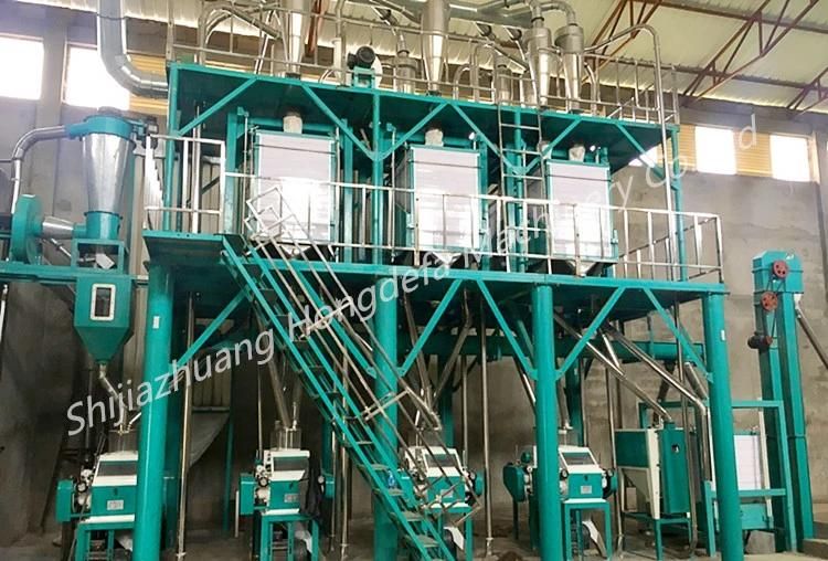 Automatic Complete Grain Processing Line 42t/24h Wheat Milling Machine