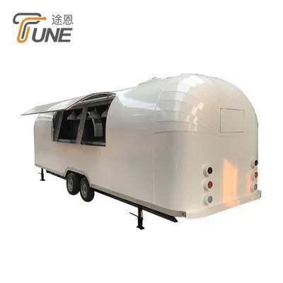 Mirror Stainless Steel Airstream Mobile Used Food Trucks for Sale USA