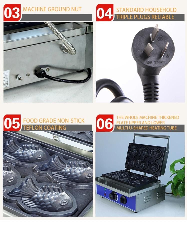 Semi-Automatic Electric Scone Machine/Electric Korean Fish Crisp Maker/Fish Ice Cream Cake Machine