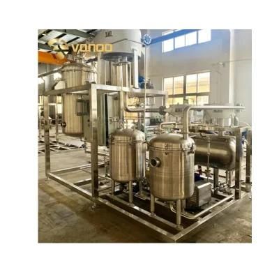 Stainless Steel Concentrator Milk/Juice Natural Circulation Evaporator External Falling ...