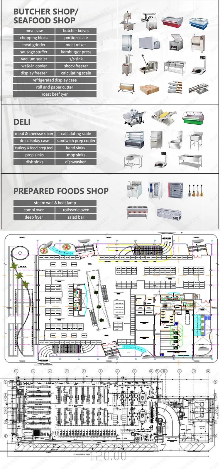 Supermarket Grocery Equipment Project Design Supermarket Rack Shelf Display Full Set Supermarket Equipment for Sale