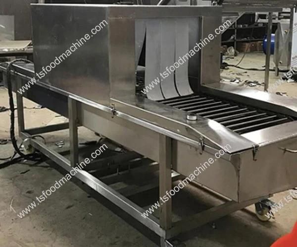 Carton Packing Frozen Food Roller Conveyor Type Sanitising Tunnel