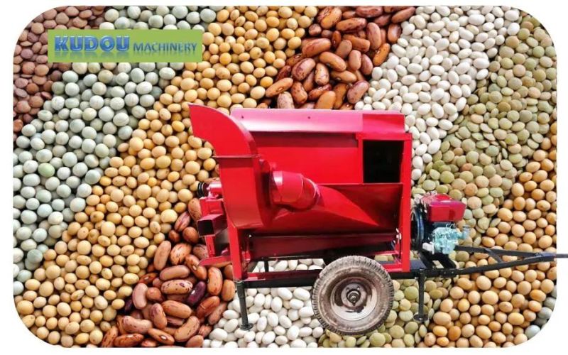 Corn Soybean Paddy Threshing Machine Beans Sorghum Wheat Rice Thresher