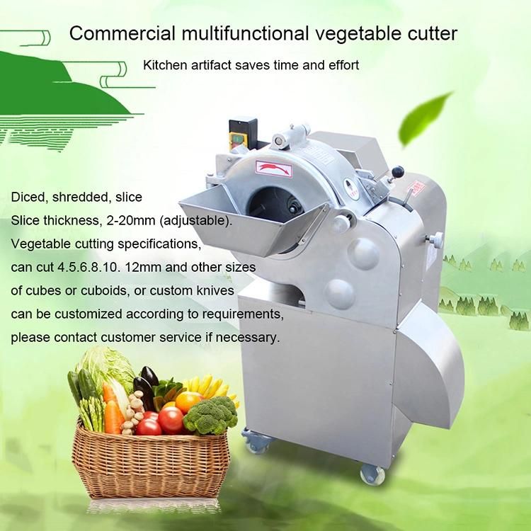 Automatic Electric Vegetable Cube Cutter Commercial Carrot Onion Dicer Vegetable Dicing Machine