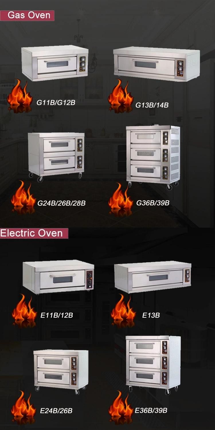 Commercial One Layer Three Trays Stainless Steel Bread Electric Bakery Oven