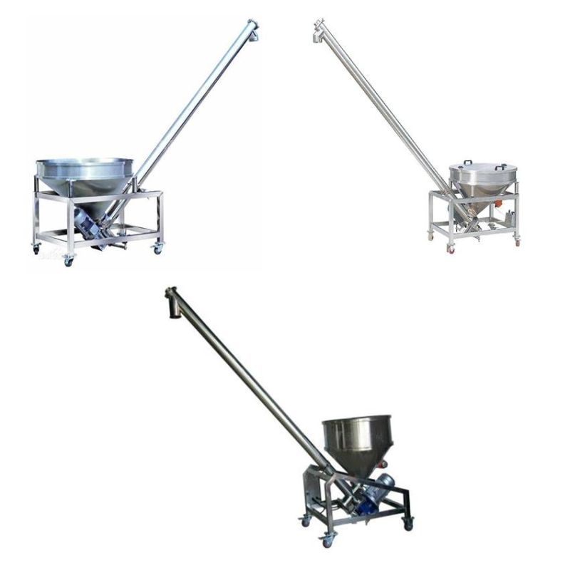 Mobile Stainless Steel Vibrating Elevator Powder Screw Conveyor