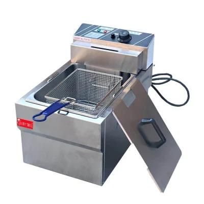 Stainless Steel Commercial Chicken Donut Fish Fryer Potato Chips Deep Electric Fryer