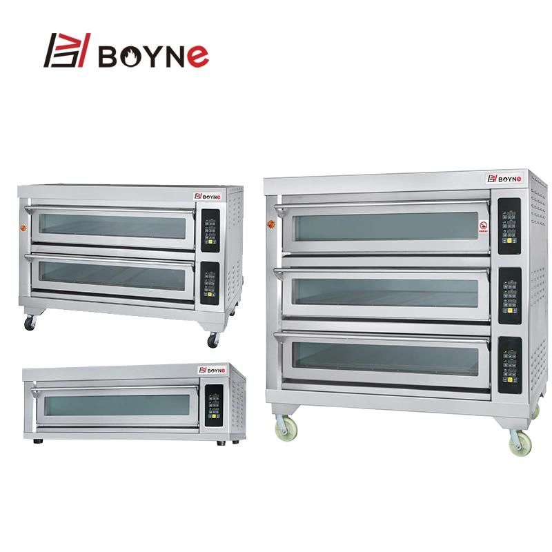 Hotel Kitchen Baking Three Deck Nine Trays Electric Oven