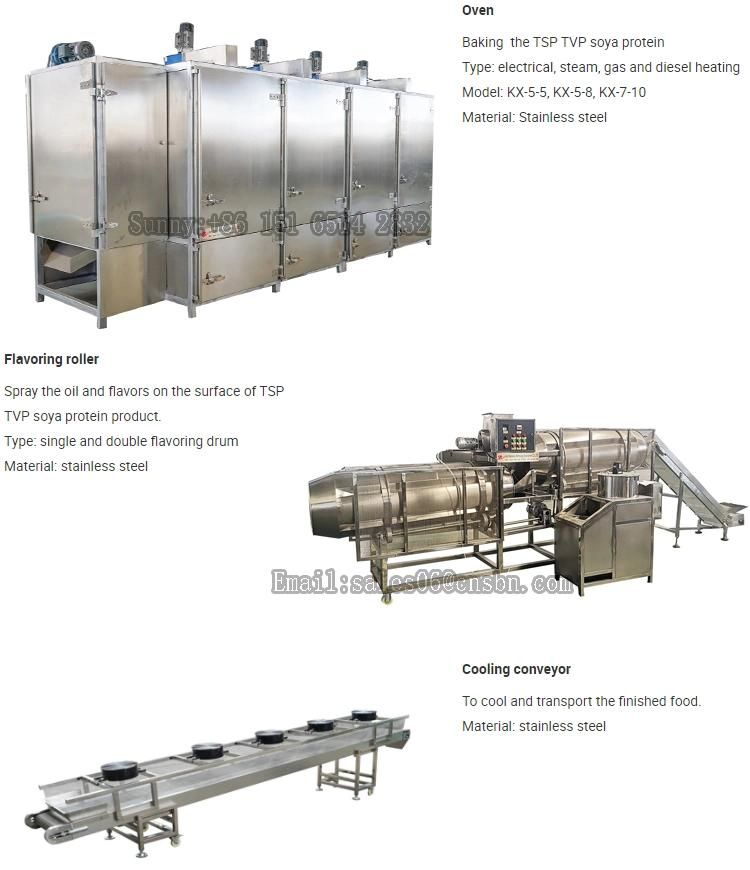 Tvp Tsp Textured Soya Nugget Chunks Protein Making Machine