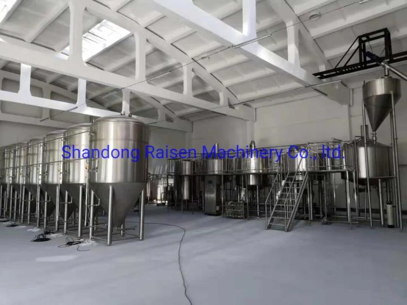 Raisen Brand Steam Heated 2 Vessel 2000L 2500L 3000L Mash System Brewhouse for Brewery