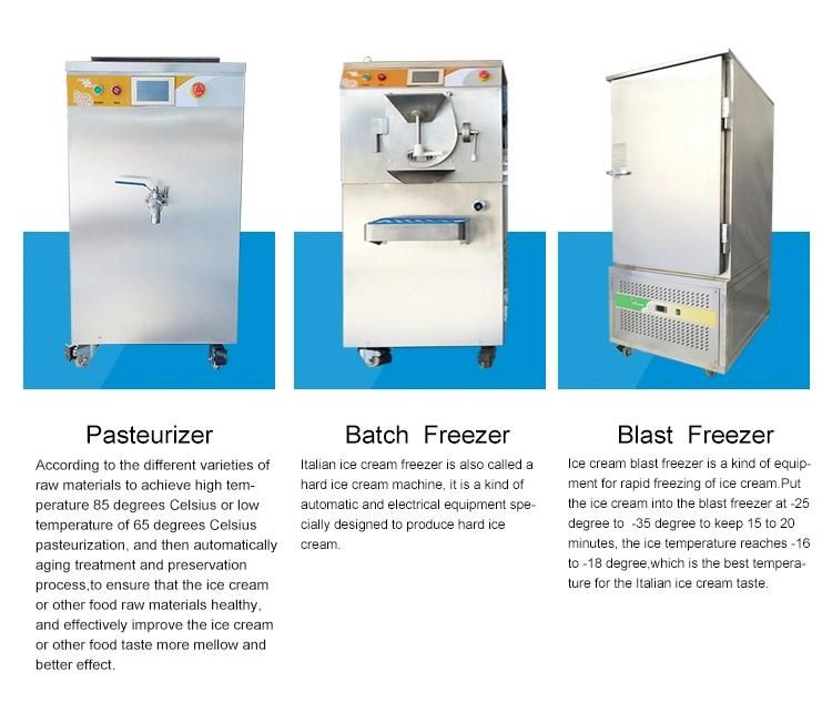 60L Automatic Ice Cream Mix Boiler Milk Pasteurizer Touch Screen Pasteurizer for Milking Machine with CE/ISO 9001 (Water/Air Condenser 220V 50Hz/60Hz)