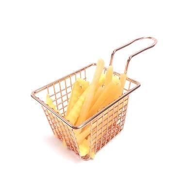 Stainless Steel French Fries Basket Mini Deep-Fried Mesh Fry Baskets