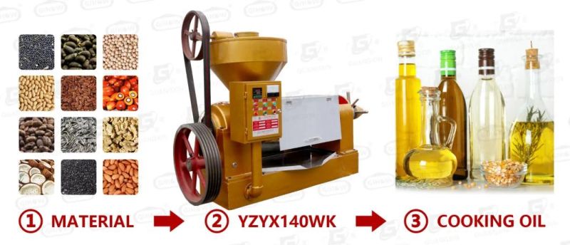 Combined Oil Press Machine with Electric Box with Heating System, Capacity 400kg/H