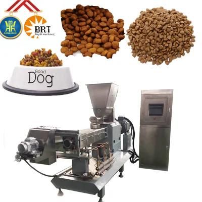 Double Screws Dry Dog Food Pellet Manufacture Extruder Equipment