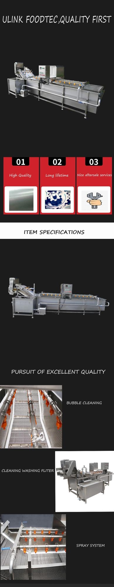 Vegetable Fruit Bubble Washing Machine Potato Cleaning Potato Chips French Fries Processing Cabbge Lettuce Apple Orange Bubbling Washer Machine