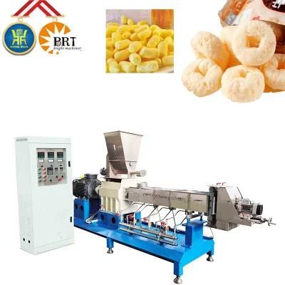 Large Scale Caramel Corn Puffed Snack Food Making Machine.