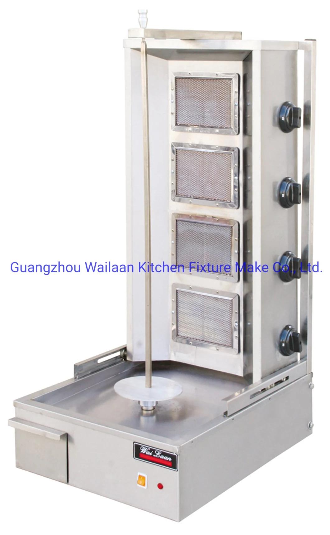 Automatic Gas Shawarma Doner Kebab Making Doner Machine for Restaurant Hotel