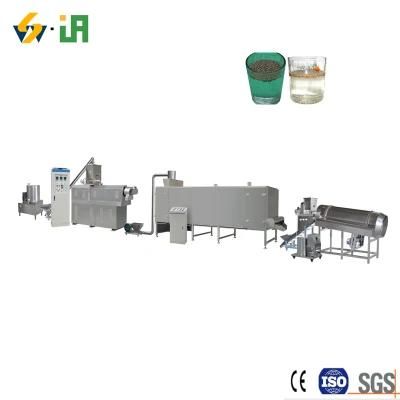 Fish Food Sinking Floating Fodder Pellet Extruding Making Line Machine