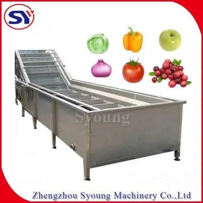 Industrial Root Vegetable Potato Air Bubble Washing Cleaning Machine