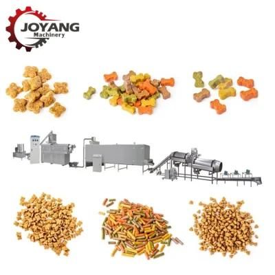 Twin Screw Kibble Dog Food Extruder Dry Pet Food Production Line