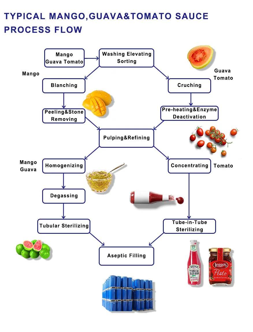 3 Tons Guava Sauce Production Line/Guava Sauce Processing Machine