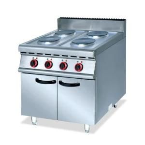 Factory Price Electric Cooking Range 4 Plate Electric Cooker on Open Cupboard for Hotel