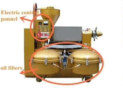 Integrated Sunflower Peanut Oil Press with Air Pressure Filter