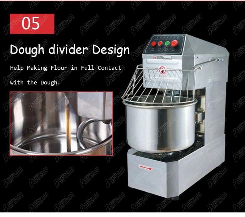 SSD20 20L Electric Commercial 2-Speed Spiral Dough Mixer Food Mixer Machine