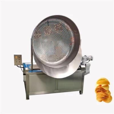 Automatic Stirring Plantain Chips Frying Machine Batch Fryer Peanut Frying Machine