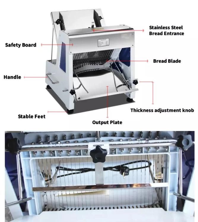 Electric Bread Slicers for Home Use Automatic Loaf Toast Bread Slicer