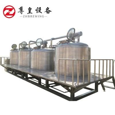 SS304 3000L Beer Brewing Equipment Brewery Equipment Taproom Use