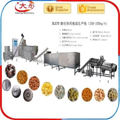 Corn Snacks Food Making Machine Snack Pellet Puff Food Making Extruder