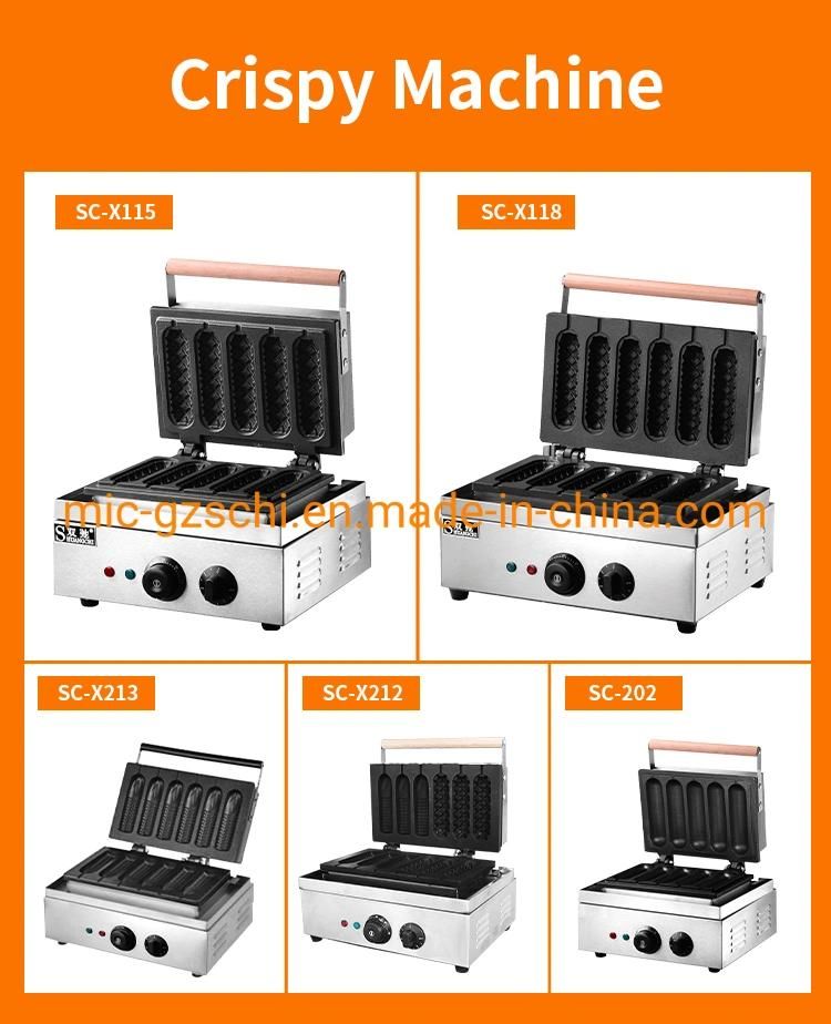 Crispy Machine Muffin Biscuit Baking Machine Lolly Waffle Machine