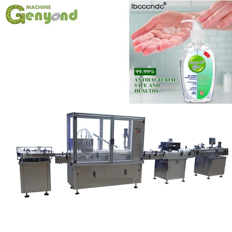 Oral Liquid Filling Machine for Medical Alcohol Ethanol Gel Hand Sanitizer Spray