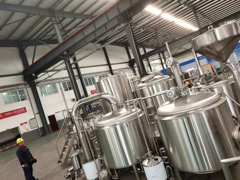 5bbl 7bbl 10bbl 10hl 15hl 20hl 3000L 5000L 3 Vessel Industrial Commercial Stainless Steel Beer Machine Manufacturer Draft Beer Brewery/Brewing Equipment