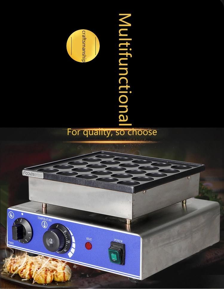Commercial Electric Pancake Makers Pancake Baker Maker Dorayaki Maker Muffin Making Machine 25PCS Poffertjes Grills