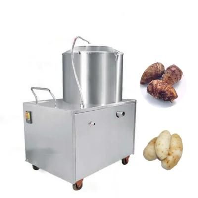 Small Brush Cleaning Machine Potato Peeler Lotus Root Cleaning and Peeling Machine