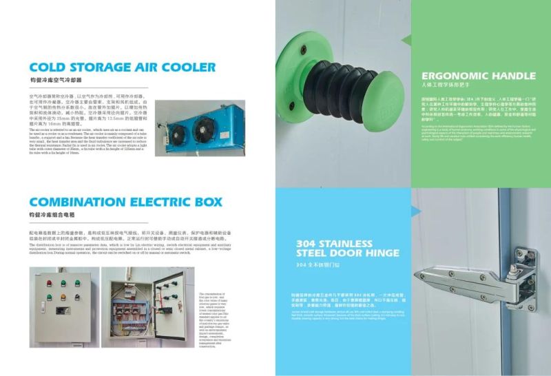 PU Panel Food Cold Storage Room for Chiller and Freezer Applications