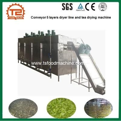 Conveyor 5 Layers Dryer Line and Tea Drying Machine