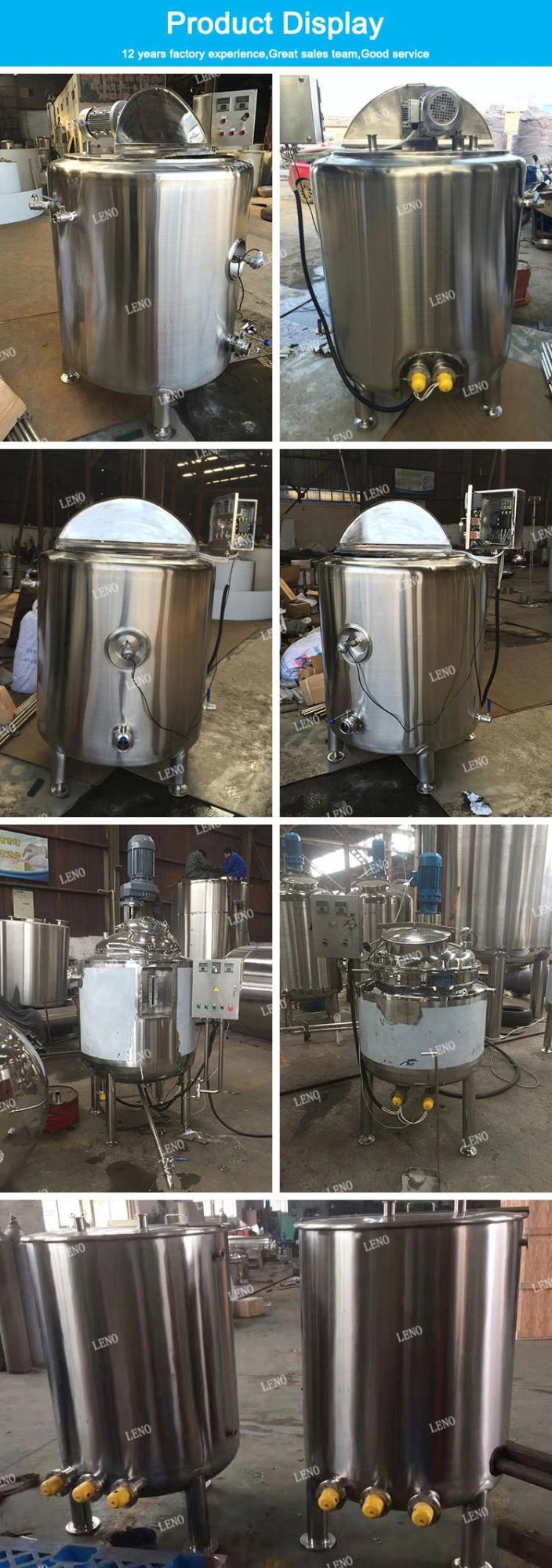 Food Grade Mixer Machine Stainless Steel Melting Tank