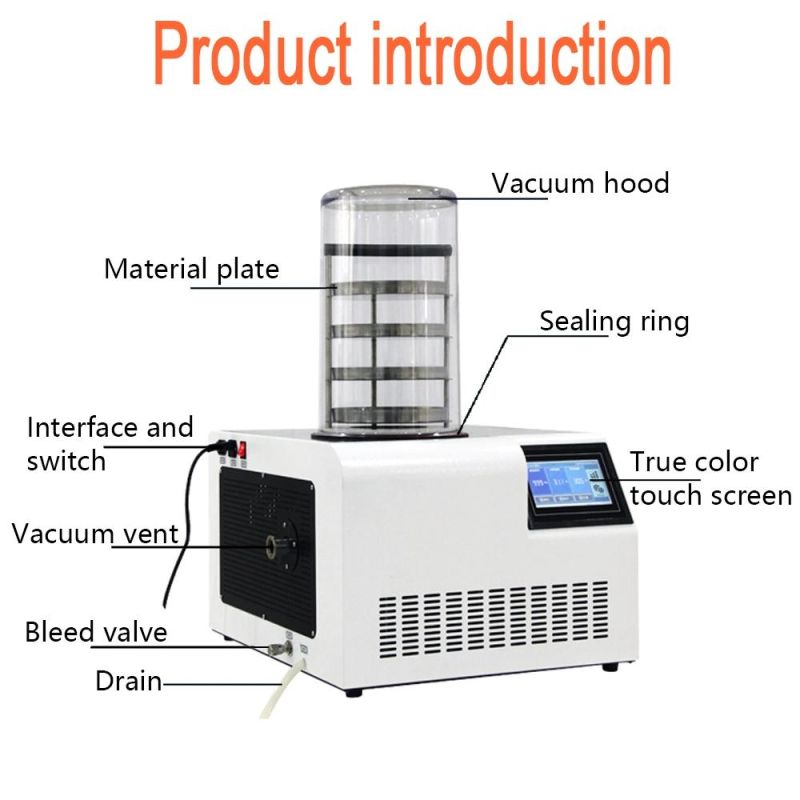 Cheap Mini Vacuum Freeze Dryer for Sale / Lyophilizer Price with LCD Displayer