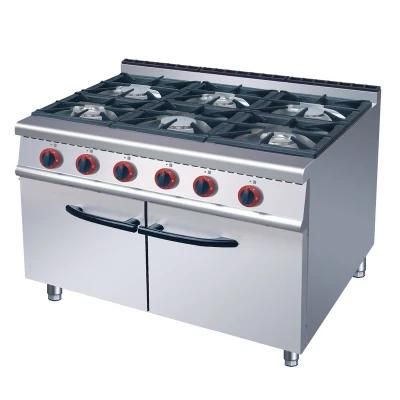 6 Gas Burner with Cabinet (European style burner) 700mm