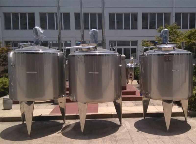 1000L 2000L Stainless Steel Tank with Agitator Mixer