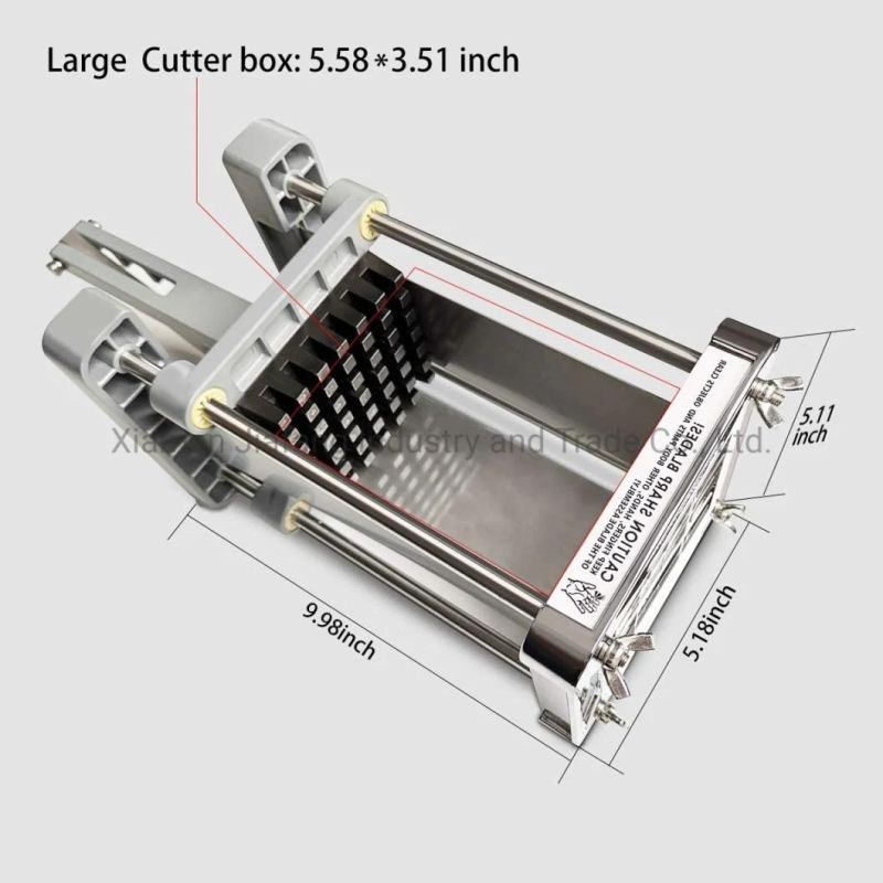 Vegetable Cutter Machine Manual Stainless Steel French Fry Easy Using Industrial Potato Cutter