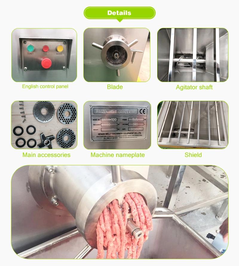 Professional Industrial Sausage Meat Mincer Machine for Frozen Meat