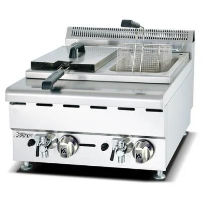 Gh585 Gas Counter Top Deep Fryer 2 Tanks 2 Baskets