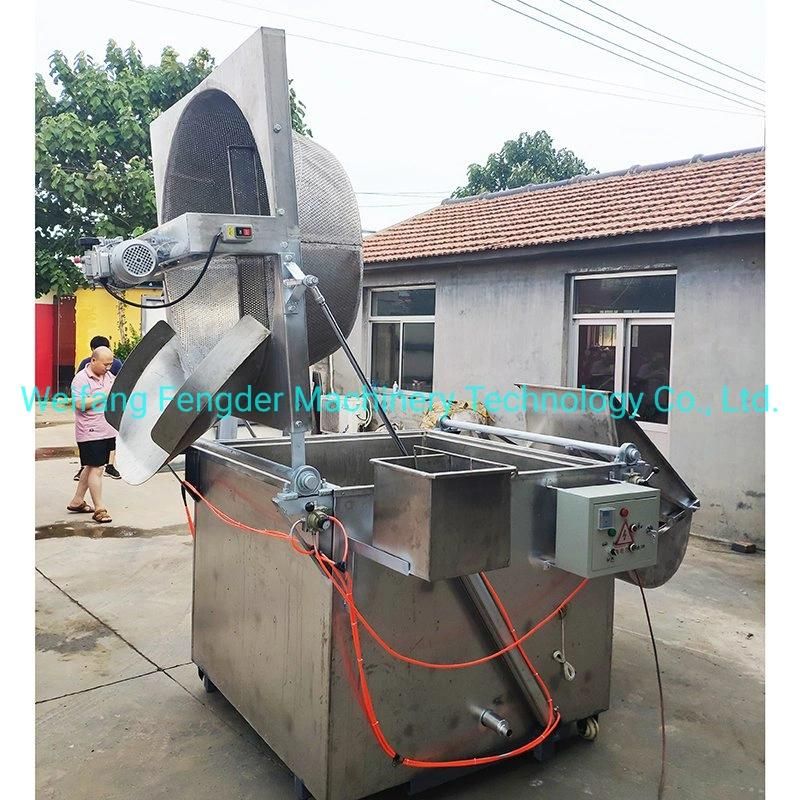 Automatic Batch Peanut Chicken Potato Chips Frying Machine Deep Fryer