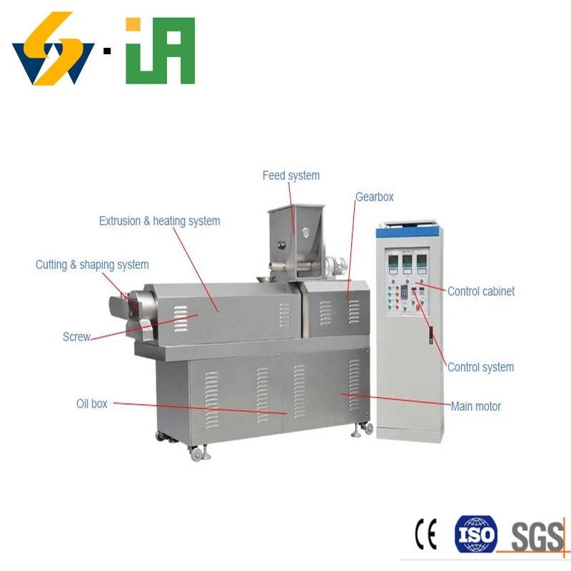 Easy Operation Big Capacity Automatic Doritos Corn Chips Making Machine Fried Snack Extruder